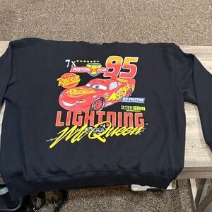 Disney Black Lightning McQueen Crewneck Sweater